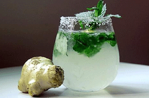 Ginger, Mint and Cucumber Water