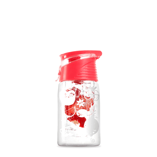 Inrfuition Kids Fruit Infusing Water Bottle in Coral Pink