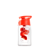 Infruition Mini fruit infusing water bottle in Coral Pink